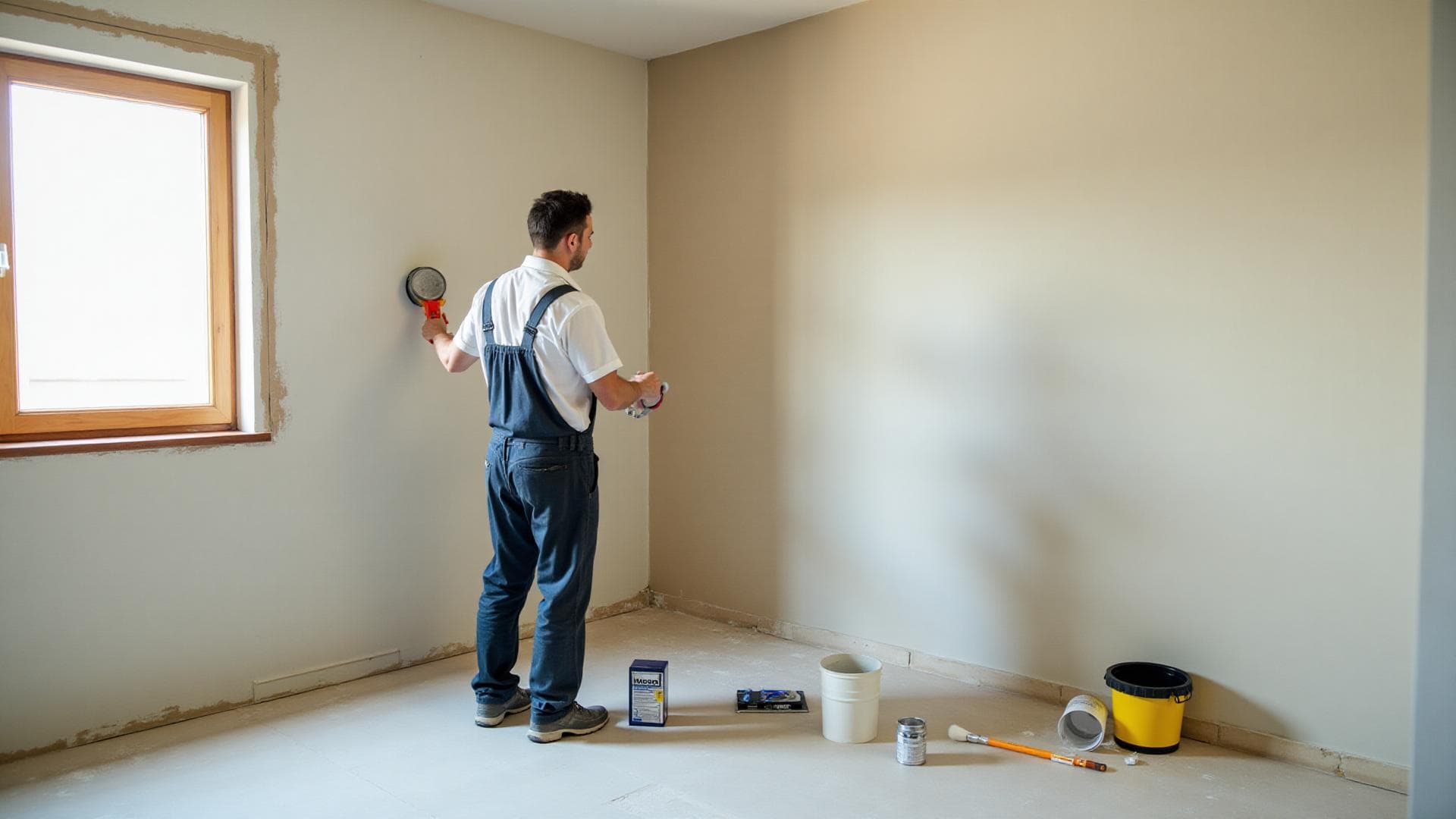XIN Long Building Construction painting a home interior